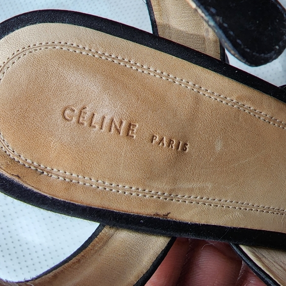 Celine Paris Silk/Satin heels - Picture 3 of 8